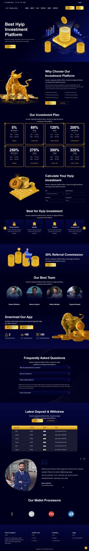 Goldcoders HYIP Template 04