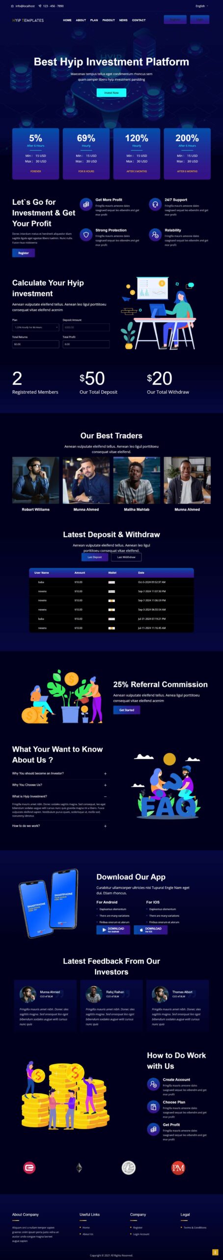 Goldcoders HYIP Template 05