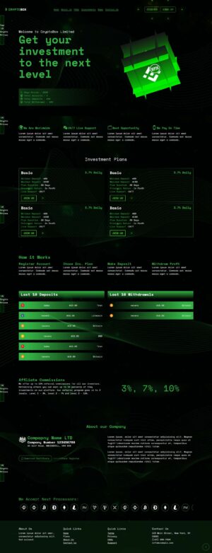 Goldcoders HYIP Template 14