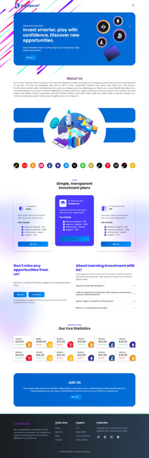 Goldcoders HYIP Template 52