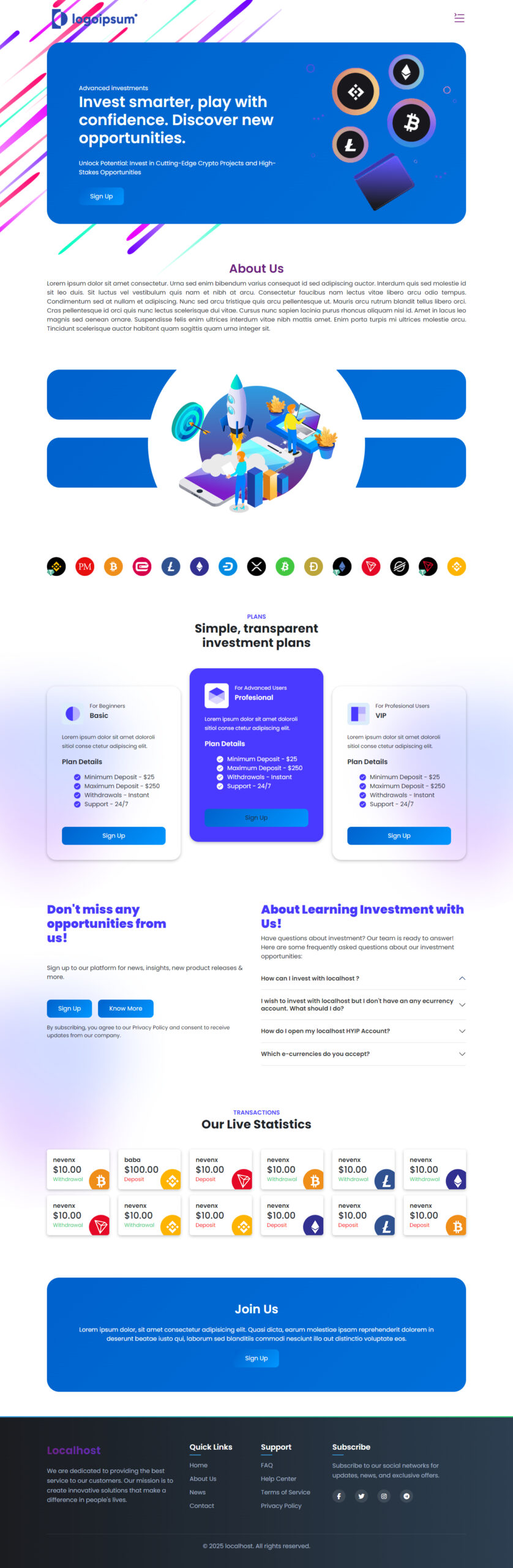 Goldcoders HYIP Template 52