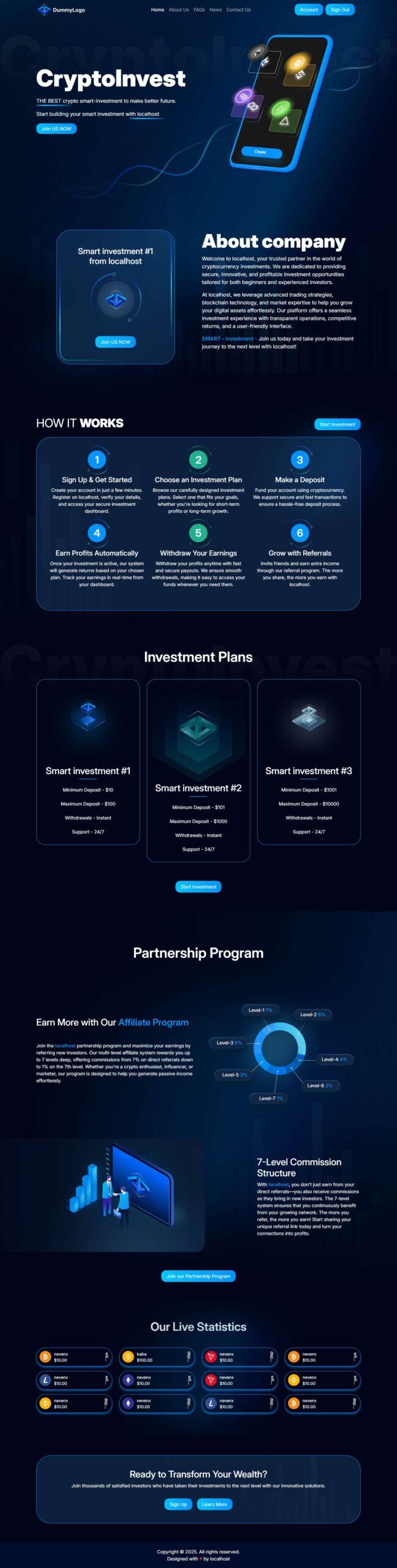 Goldcoders HYIP Template 54