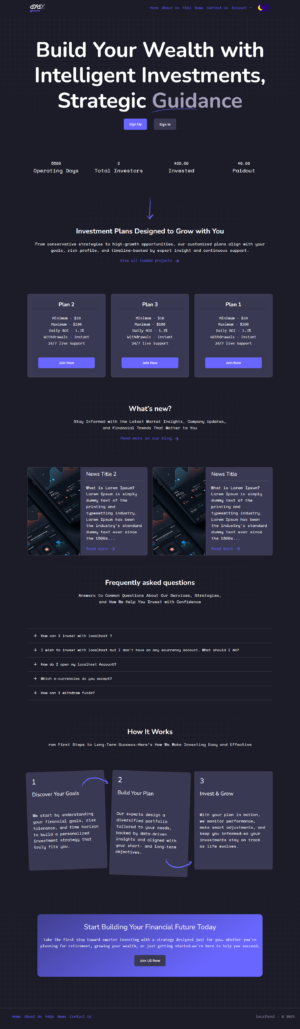 Goldcoders HYIP Template 60