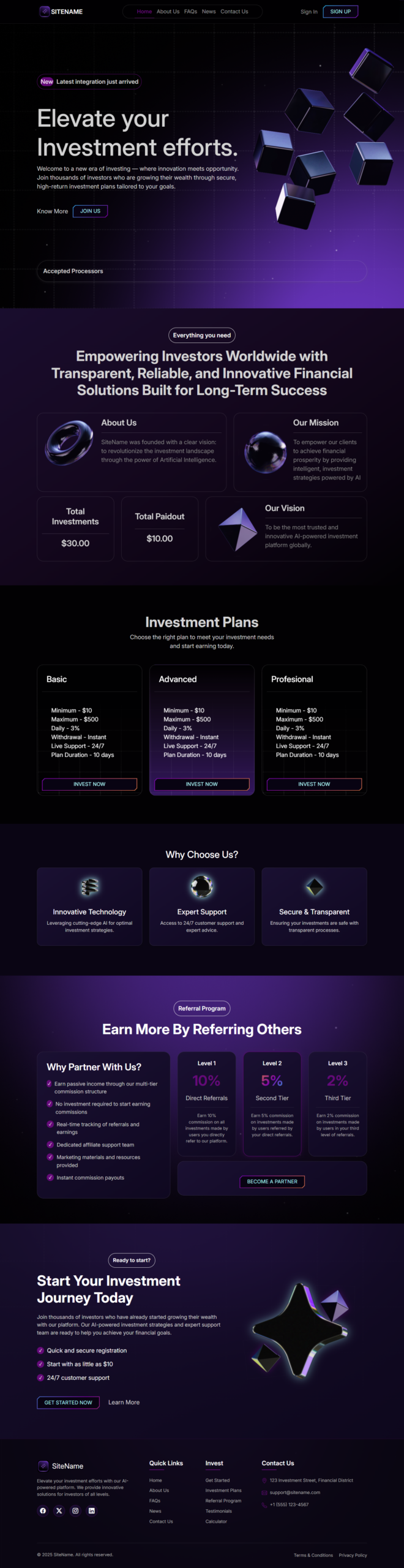 Goldcoders HYIP Template 62