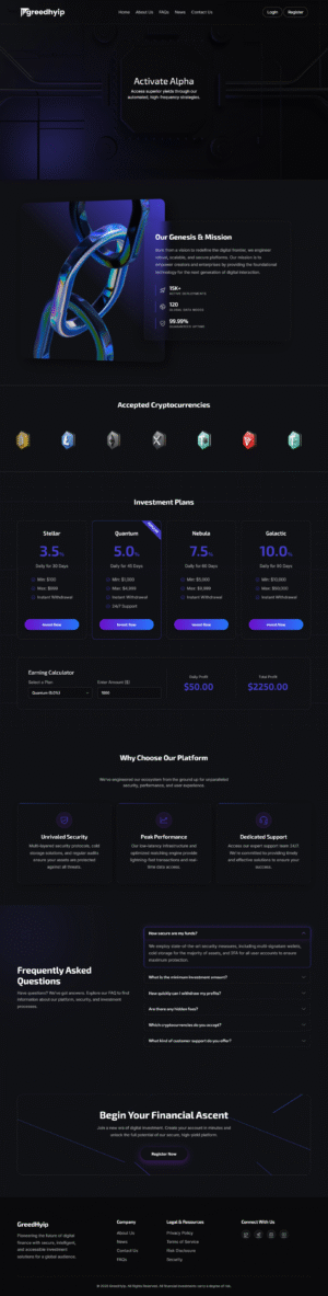 Goldcoders HYIP Template 65
